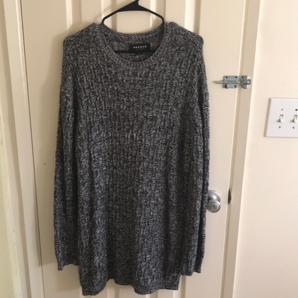 Pacsun Long oversized Grey sweater